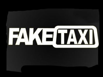 Fake taxi sticker for car